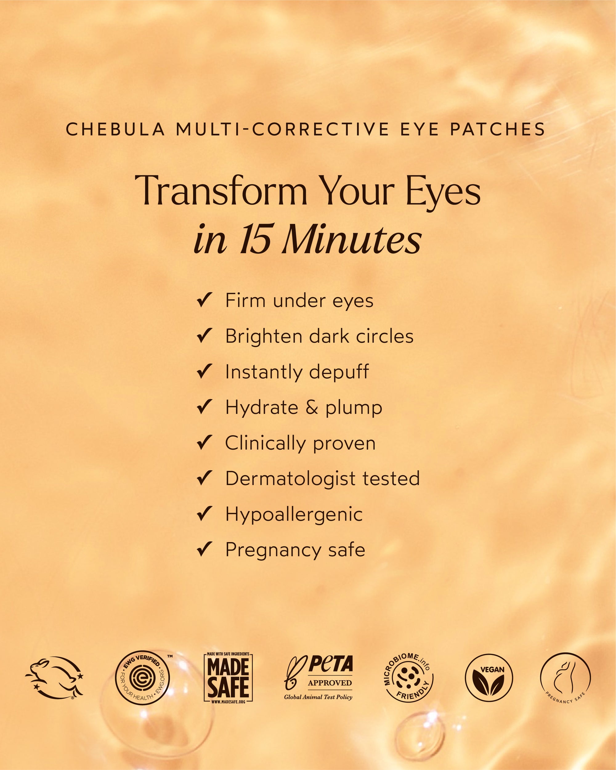 image of true botanicals Chebula Eye Patches benefits