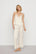 Model is wearing Washable Silk with Lace Embroidery Cami & Pant PJ Set in Ivory