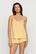 Model is wearing Frida TENCEL™ Modal Cami & Shortie Short PJ Set in Sunbeam/Ivory