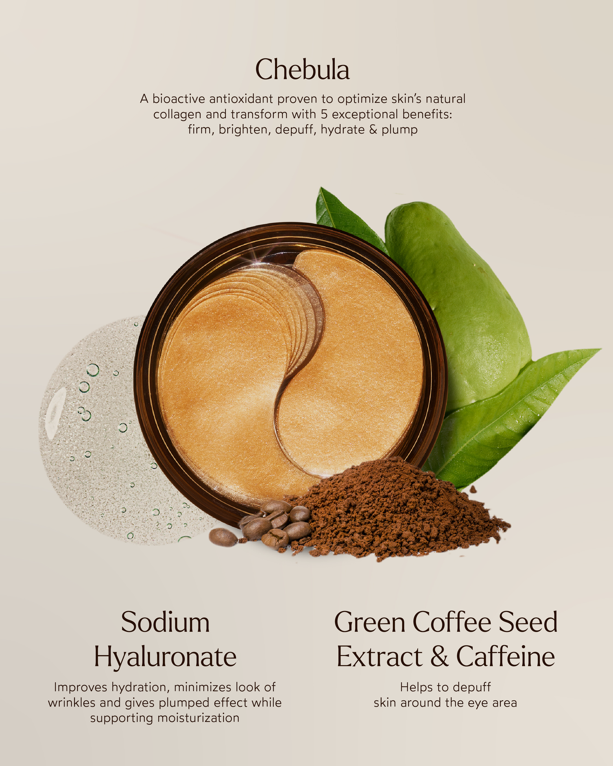 image of true botanicals Chebula Eye Patches benefits