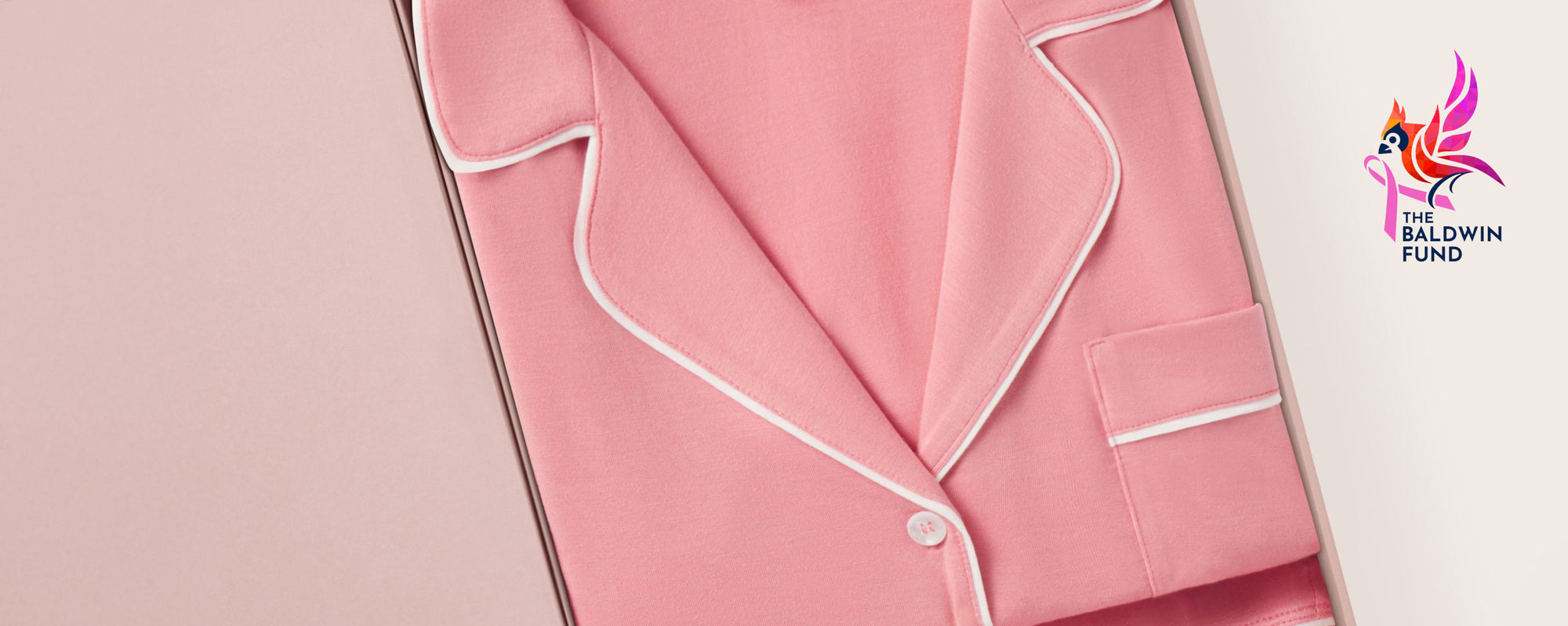 Image of Gisele TENCEL™ Modal Long PJ Set in Sunkissed Coral/Ivory