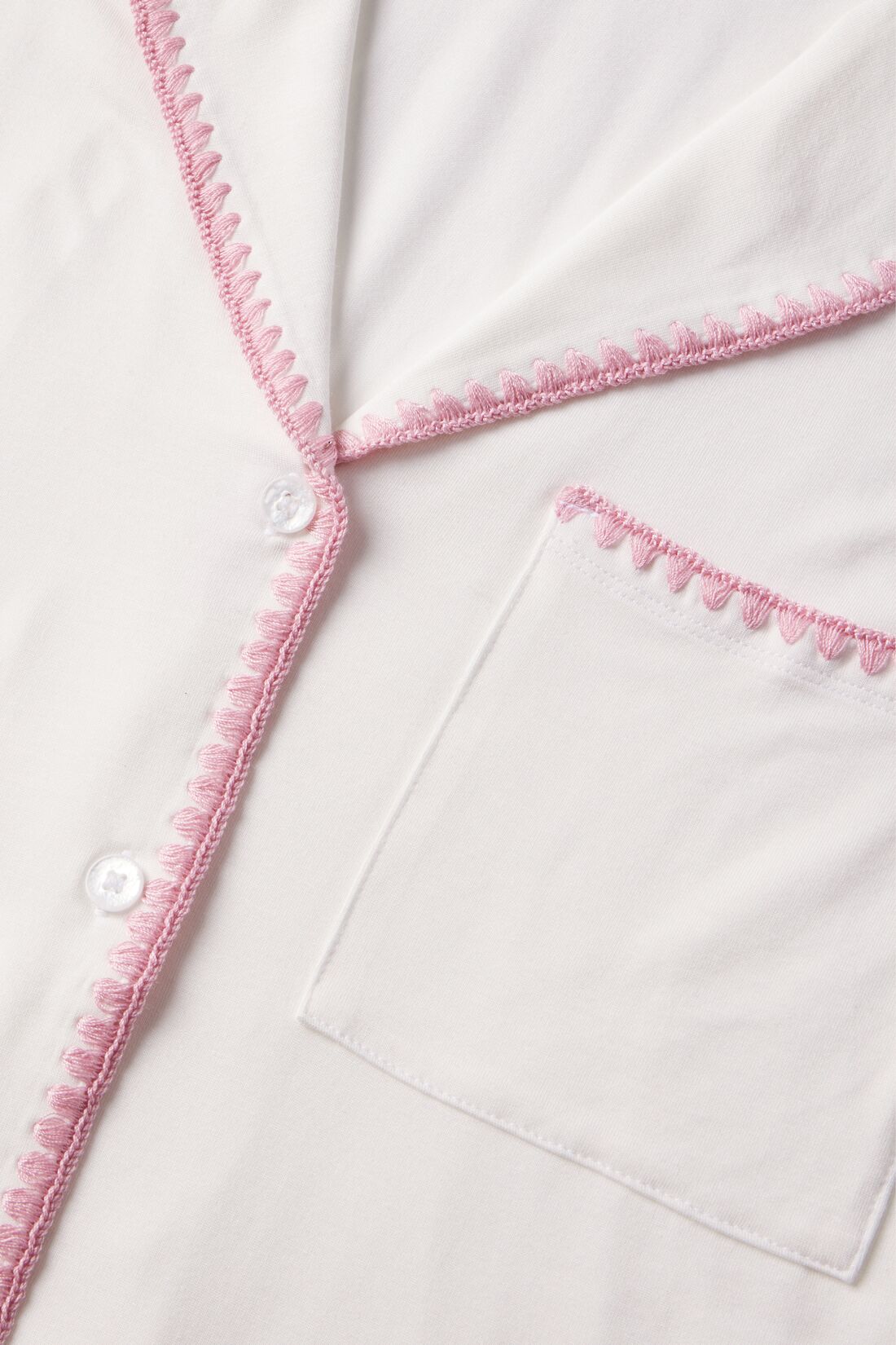 Detail fabric image of Frida TENCEL™ Modal in Ivory/Pink nectar