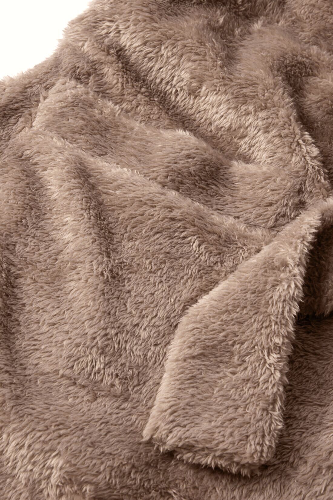 Image of renew plush robe in toffee
