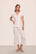 Model is wearing Gisele TENCEL™ Modal Short Sleeve Cropped PJ Set in White/Ice Blue