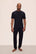 Model is wearing Henry TENCEL™ Modal Short Sleeve & Pant PJ Set in Black