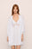 Model is wearing Beatrix TENCEL™ Modal  Robe in White