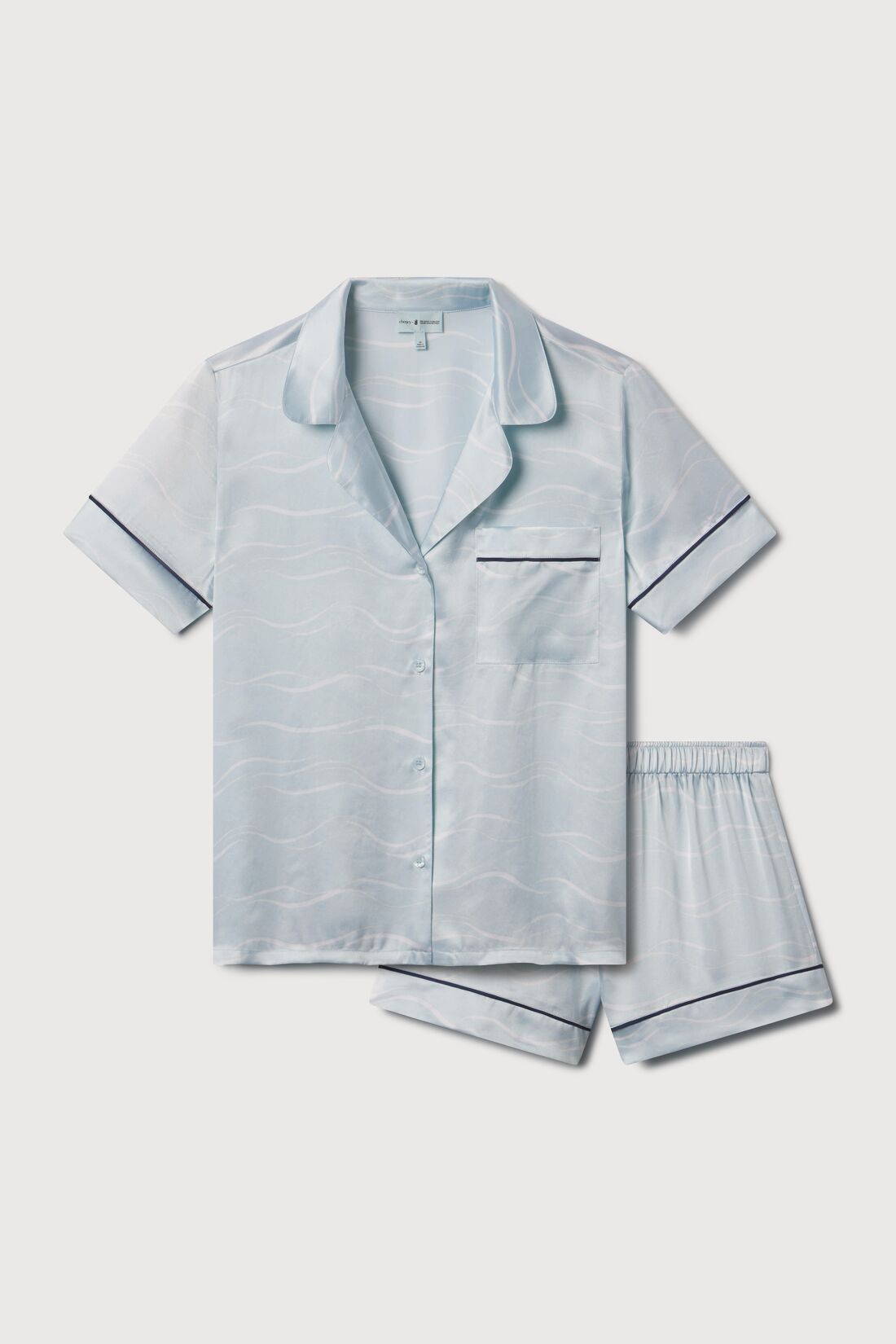 Eberjey x The Ritz-Carlton Yacht Collection - Inez Washable Silk Printed Short PJ Set