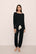 Model Is Wearing Gisele Slouchy Set In Black/Ivory