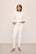 Model in Women's Recycled Boucle Hoodie and Jogger in Ivory