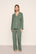 Model is wearing Gisele TENCEL™ Modal Long PJ Set  in  Desert Sage/Ivory
