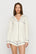 Model is wearing Gisele TENCEL™ Modal Long Sleeve Short PJ Set in Ivory/Navy