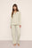Model is wearing Pima Cotton Long PJ Set  in  Sandstone