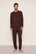 Model is wearing Henry TENCEL™ Modal Long PJ Set in Chocolate