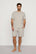 Model is wearing Henry TENCEL™ Modal Short PJ Set in Heather Grey