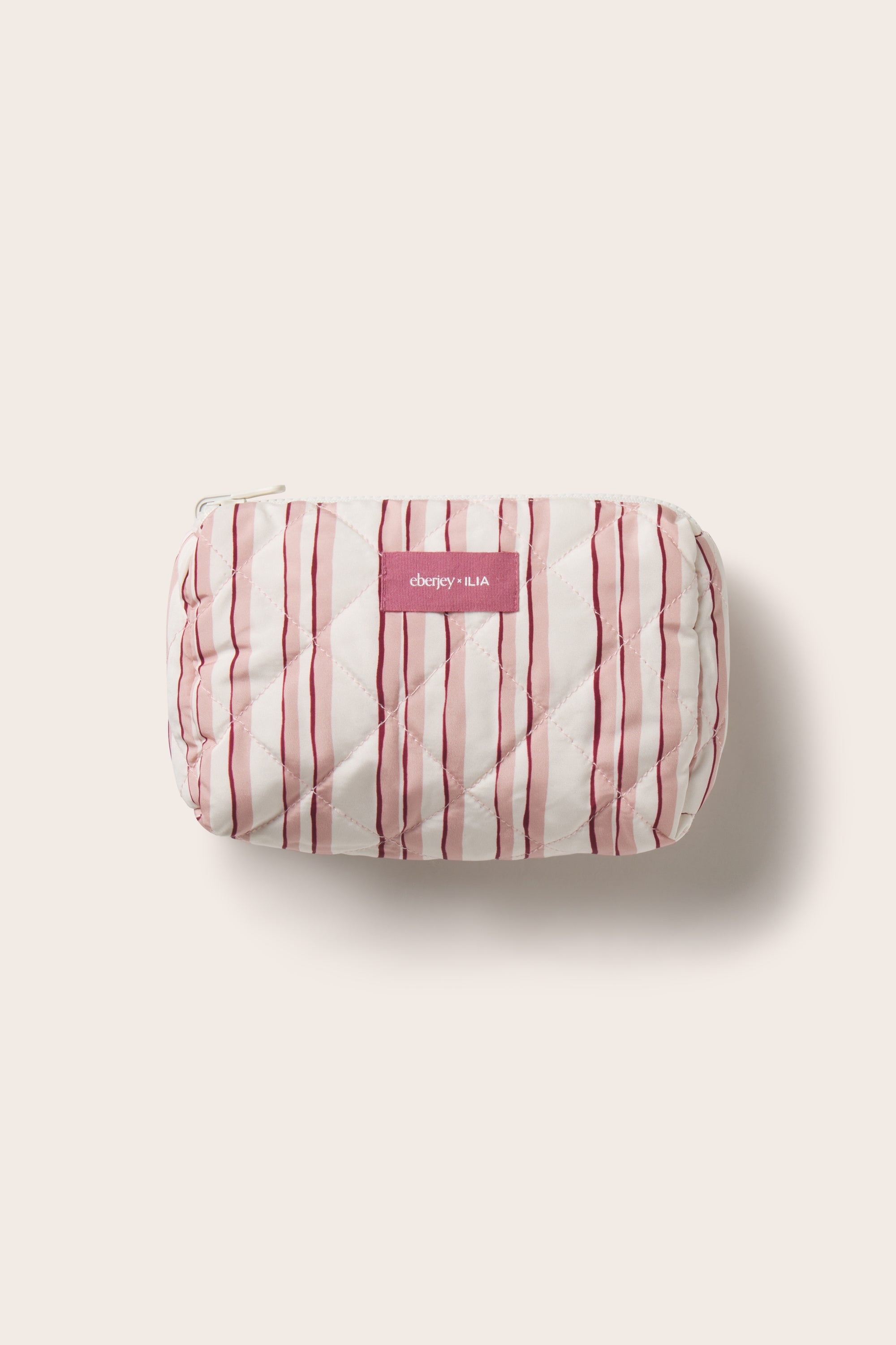 EBJ X ILIA REVRSBLE POUCH in Brushstroke Rose/Bloomscape