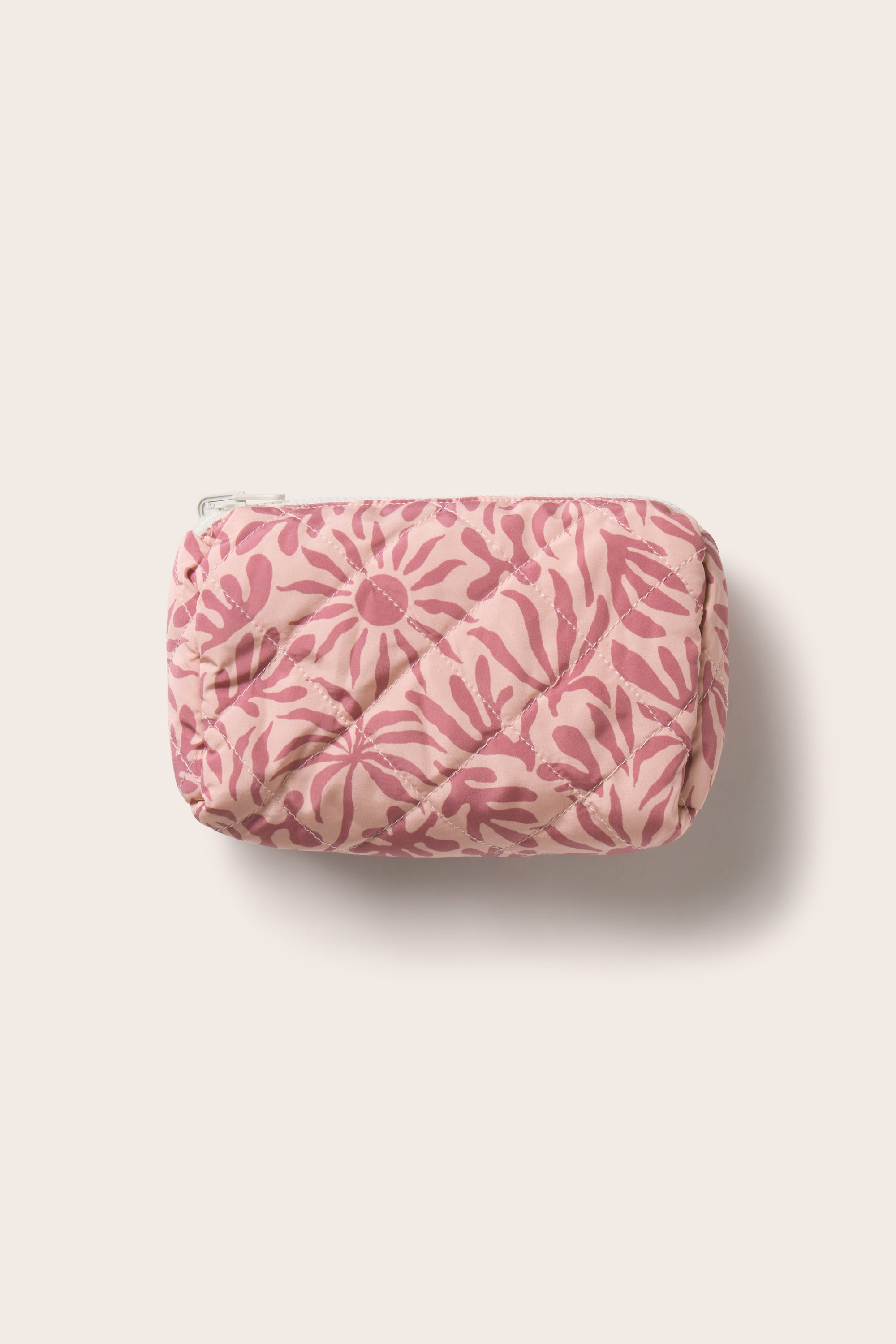 EBJ X ILIA REVRSBLE POUCH in Brushstroke Rose/Bloomscape