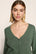 Model is wearing Pointelle Sweater Cardigan  in  Desert Sage